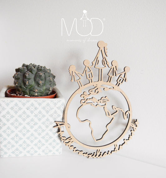 Placa Mundo - Educadoras