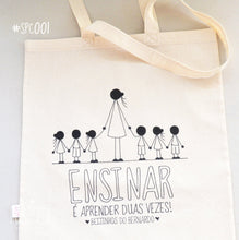 Carregar imagem no visualizador da galeria, Sacos tiracolo Educadoras | Tote bags