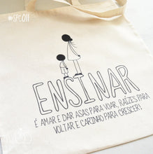 Carregar imagem no visualizador da galeria, Sacos tiracolo Educadoras | Tote bags